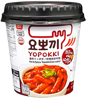 Yopokki~Рисовые палочки с острым пряным вкусом (Корея)~Hot & Spicy Topokki