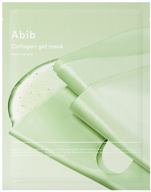 Abib~Гидрогелевая маска с коллагеном для эластичности кожи~Collagen Gel Mask Heartleaf Jelly